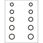 Gunstar Mini Circles Target Reticle Set Bow Sight