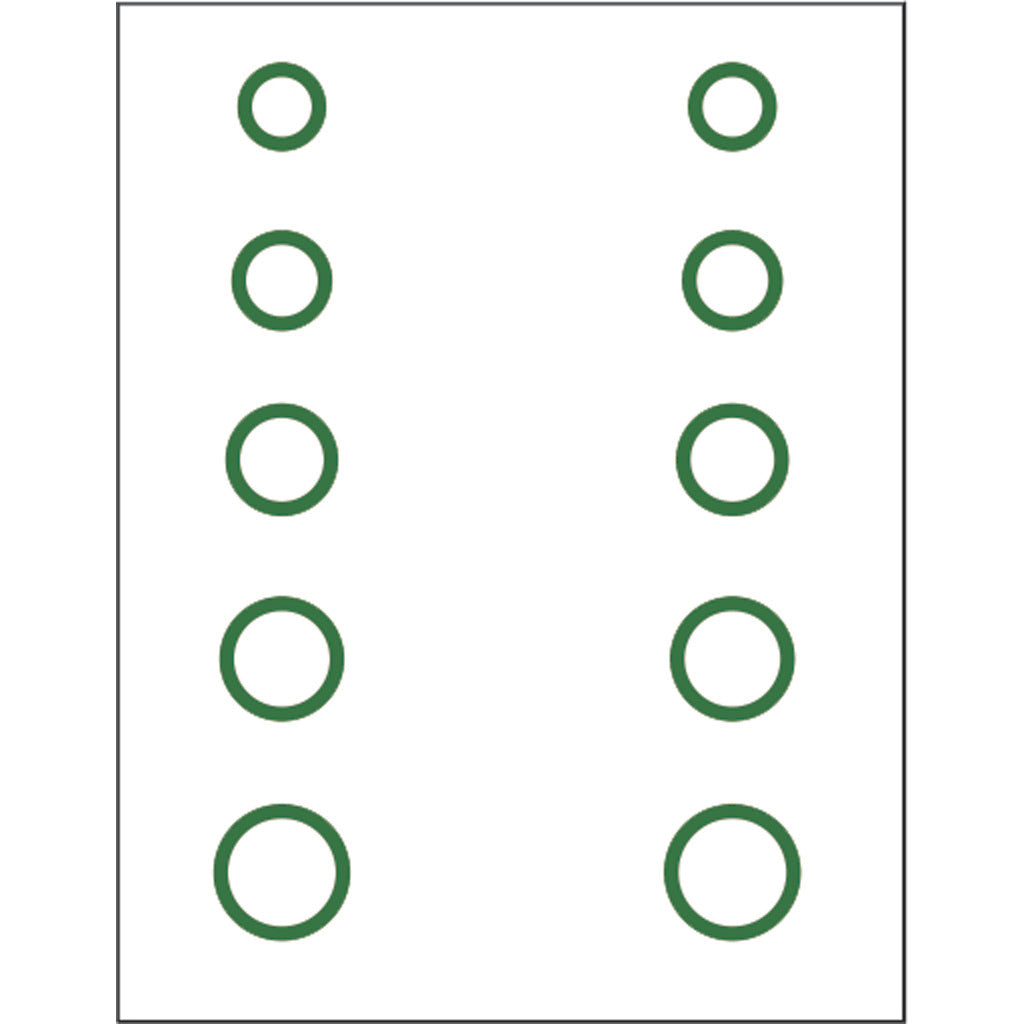 Gunstar Mini Circles Target Reticle Set