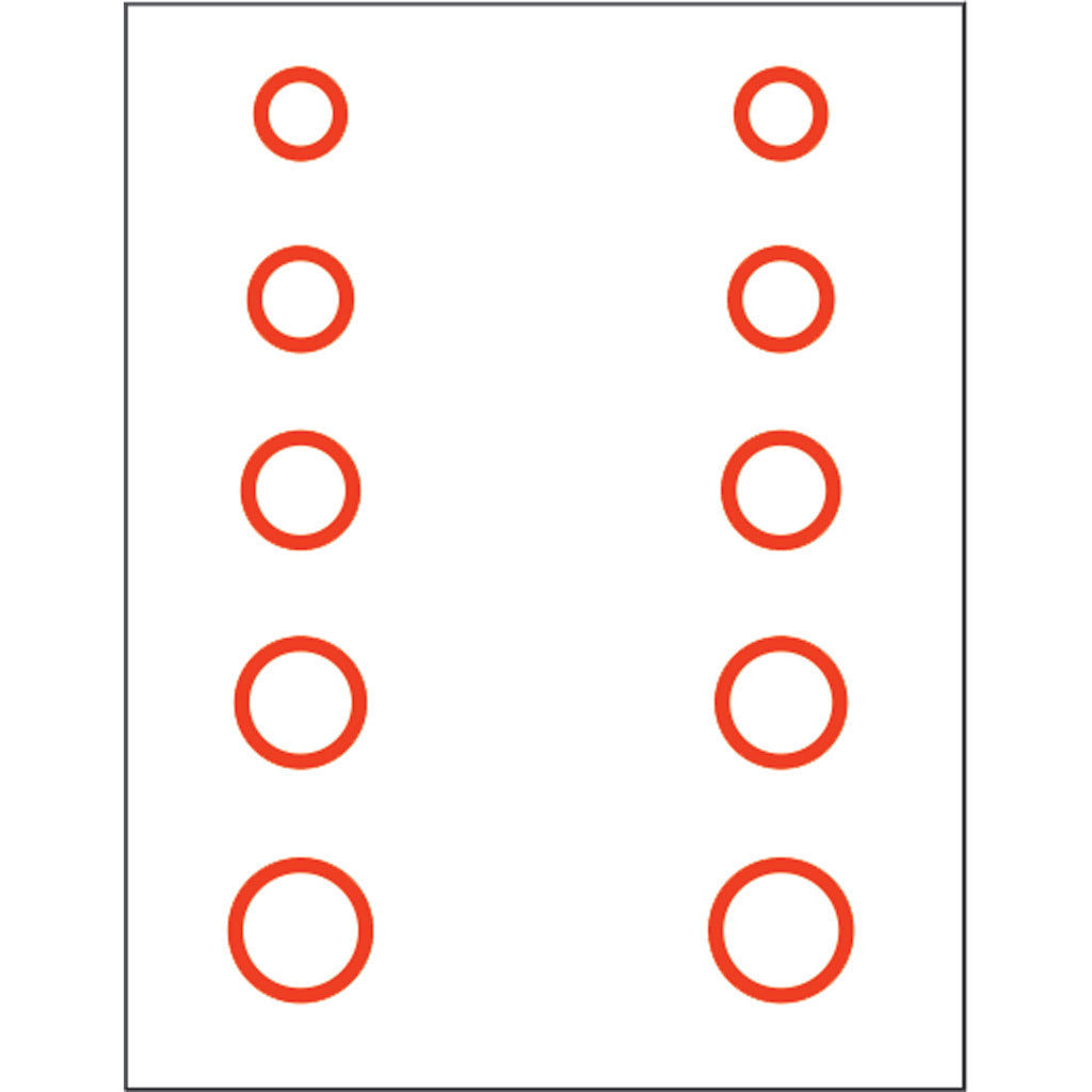 Gunstar Mini Circles Target Reticle Set