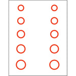 Gunstar Mini Circles Target Reticle Set