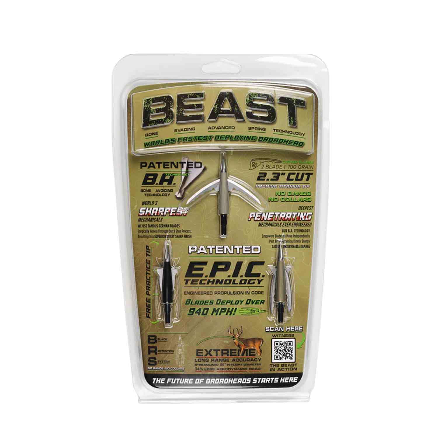 Beast broadhead package and practice tips 